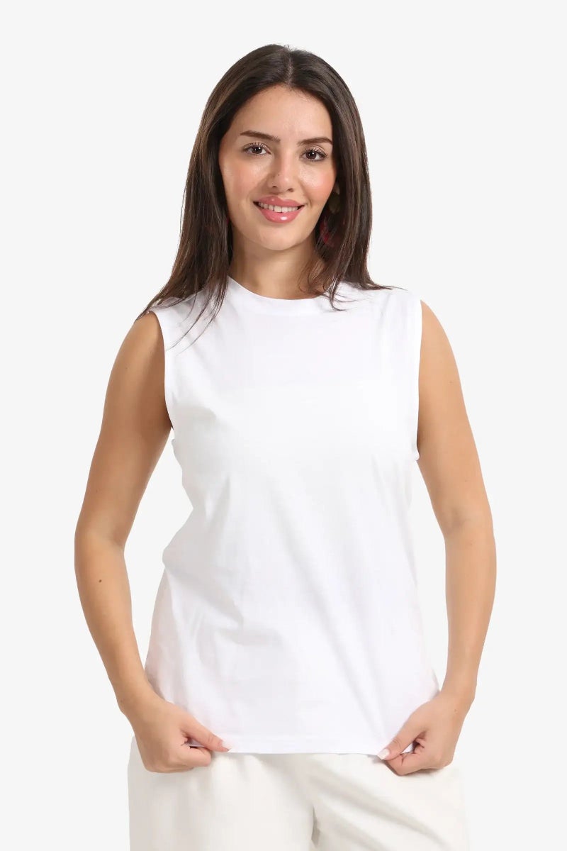 Carina Cotton Sleeveless Top - Image 1